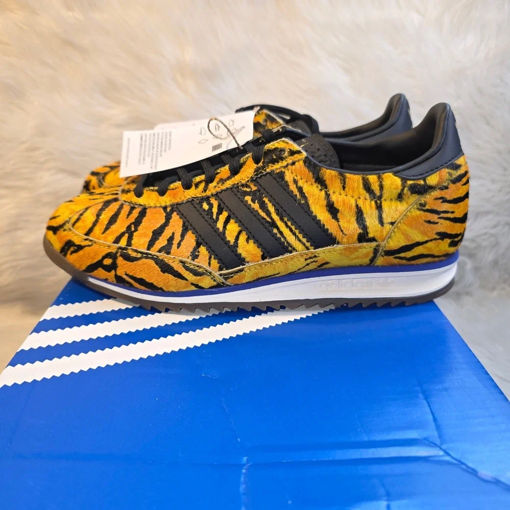 adidas SL 72 OG Women's 5.5 Tiger Print Cow Fur KH8812 NIB